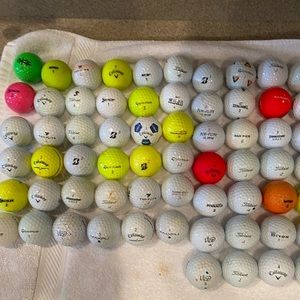 Used golf balls 64 total